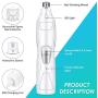 SlowTon Dog Nail Grinder with LED Light, 2-Speed Quite Electric Pet Paws Claw Care Trimmer Clipper USB Rechargeable Grooming Tool for Small Medium Large Dogs Puppy Cats Kitten with Nail Collector