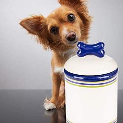 Creature Comforts Ceramic Treat Jars Collection – Extensive Selection of Beautiful, Stylish Food Storage Container for Dogs, Cats and Pets – Option to Customize and Personalize