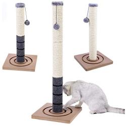 PAWZ Road Cat Scratching Post Cat Interactive Toys - Extra Post and Dangling Ball Included- 22 inches