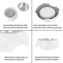 PETMAKER Pet Bowls – Raised Stainless Steel & Plastic Nonslip Rubber Bottom Food & Water Station for Pets