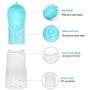 UPSKY Dog Water Bottle Portable Pet Water Bottle Leak Proof Dog Water Dispenser, Lightweight Dog Travel Water Bottle Bowl for Walking 400ml (Blue)