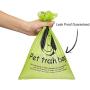 Dog Poop Bag, Poop Bags Made by Extra Thick and Strong Plastic Cloth for Dog, Leak-Proof, Easy Tear, 15 Dog Bags Per Roll, 9”x13”