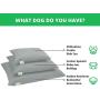 NaturoPet Natural Dog and Cat Bed, 100% Natural Virgin Wool & Organic Cotton Covers, Indoor Pet Beds Made in USA, Premium Support, Dual Zippered Removable and Machine Washable Covers (Large, Cloud)