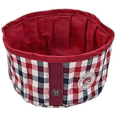 Puppia Neil Round Portable Bowl, Wine, One Size