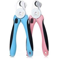 Osama Dog & Cat Pets Nail Clippers and Trimmers - with Safety Guard to Avoid Over Cutting, Free Nail File, Razor Sharp Blade - Professional Grooming Tool for Large and Small Animals