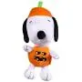 Peanuts 9 Inch Halloween Snoopy and Woodstock Pumpkin Big Head Plush Dog Toys with Squeaker | 2 Piece Squeaky Dog Toy Set, Fabric Snoopy Plush Dog Toys for All Dogs | Stuffed Dog Toys for All Dogs