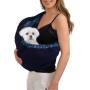 OrgMemory Pet Sling Carrier, Adjustable Dog Sling, Small Dog Cat Outdoor Shoulder Pet Carrier