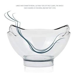 Luck Dawn Cat Elevated Bowl with Raised Stand, 15 Degree Tilted Design Neck Guard Stand Raised Pet Food Water Feeder Bowl for Cats or Small Dogs