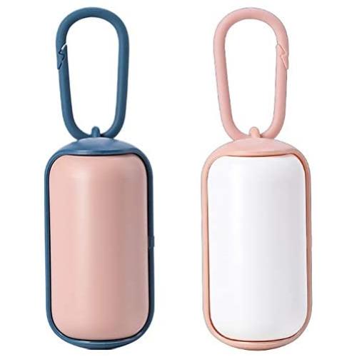 YIMUMU Dog Poop Bag Dispenser with Leash & 30 Waste Bags Trash Bags Pet Cat Outside Poo Garbage Bags Carrier Case