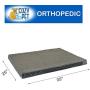 Cozy Pet Low Profile Rectangle Orthopedic Pet Bed