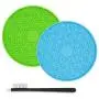 Jondarla 2pcs Dog Lick Pad, Lick Mat for Dog Shower and Grooming, Silicone Dog Slow Feeder, Durable Dog Bathing Tool, Dog Peanut Butter Lick Pad, 37 Super Suctions to Smooth Wall, Safe and Fun Jondarla 2pcs Dog Lick Pad, Lick Mat for Dog Shower and Grooming, Silicone Dog Slow Feeder, Durable Dog Bathing Tool, Dog Peanut Butter Lick Pad, 37 Super Suctions to Smooth Wall, Safe and Fun