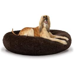 The Dog’s Bed Sound Sleep Donut Dog Bed & Cat Bed, Original Calming Anti-Anxiety Premium Quality Plush Nest Snuggler - with Removable Cover