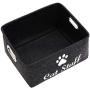 Geyecete Dog Apparel & Accessories/Dog Toys/Pet Supplies Storage Basket/Bin with Handles, Collapsible & Convenient Storage Solution for Office, Bedroom, Closet, Toys, Laundry