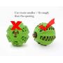 EETOYS IQ Dog Treat Ball Interactive Treat Dispensing Dog Puzzle Toy Rubber Dog Ball Slow Feeding Food Dispensing Dog Toy Reduce Boredom Teething Toy for Small Large Dogs