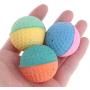 10 pcs Pet Toy Latex Balls Colorful Chew for Dogs Cats Puppy Kitten Soft Elastic