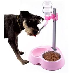 Super Design Multifunctional Automatic Feeders Dispenser - Portion Control Water Dispenser Bowl for Dogs & Cats, Mess Free, No More Dripping Beard