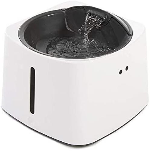 Induction Automatic Switch Pet Water Dispenser, 1.5 litre Cat and Dog Water Dispenser cat and dog water Dispenser, Replaceable Double-layer Filter System, Easy to Disassemble and Clean, Rechargeable