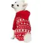Blueberry Pet Ugly Christmas Holiday Reindeer & Snowflake Dog Fleece Sweater, Hoodie, Snood Blueberry Pet Ugly Christmas Holiday Reindeer & Snowflake Dog Fleece Sweater, Hoodie, Snood