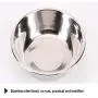 Tineer Double Pet Dog Slow Feeder Bowl,Stainless Steel Anti-choke Puppy Food and Water Feeder for Dog Cats Tineer Double Pet Dog Slow Feeder Bowl,Stainless Steel Anti-choke Puppy Food and Water Feeder for Dog Cats
