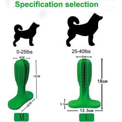 Watsango Dog Chew Toys, Natural Rubber Dog Toothbrush, Dog Teeth Cleaning Dental Care Brushing Stick for Medium Large Breed Dogs(Cleaning Brush Included)