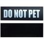 TOPLLE Reflective Dog Patches for Vest, Dog Harness Reflective Patches with Hook Backing, Dog Vest Removable Patches, DO NOT PET/Therapy Dog/Emotional Support