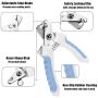 Mudder 4 Pieces Dog Nail Clippers Kit Dog Cat Pets Nail Clippers and Trimmers with Safety Guard to Avoid Over Cutting and Nail File for Large and Small Animals