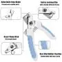 Mudder 4 Pieces Dog Nail Clippers Kit Dog Cat Pets Nail Clippers and Trimmers with Safety Guard to Avoid Over Cutting and Nail File for Large and Small Animals