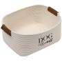Geyecete Square Dog Toy Basket Storage Cotton Rope Storage Basket Pet/Pet Toy and Accessory Storage Bin Doy Toy Box