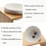 Lollimeow Pet Elevated Dog and Cat Wooden Rack Pet Feeder, Raised Stand Comes with Two Ceramic Bowls