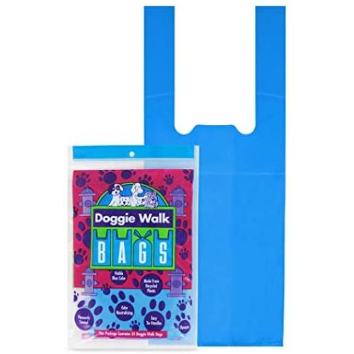 Doggie Walk Bags Classic Baby Powder Bag, Blue, 35-Bags