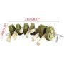 avbxcuecc Pet Chew Molar Sticks Sweet Bamboo Grass Cake Teeth Care Toys Improves Dental Supplies