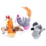 Asien 3 Pcs Plush Tumbler Cat Toy Pet Interactive Chewing Toy Mouse Chick Shape Feather Teaser Kitten Tumbler Toy Gifts for Cats