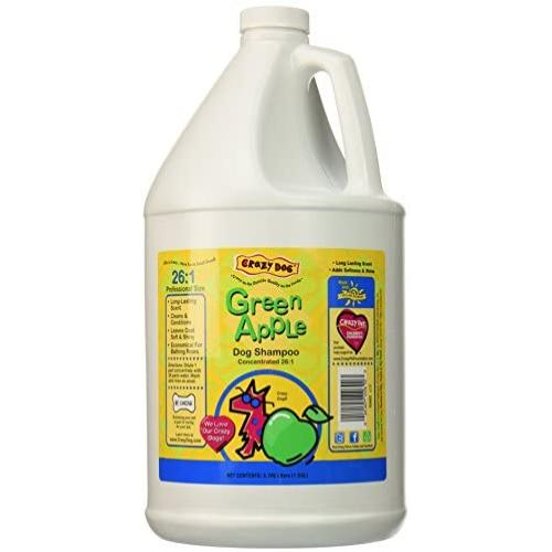 Crazy Dog Shampoo, Green Apple, 1-Gallon