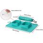 Collapsible Dog Bowls for Travel- Set of Two Foldable Portable Puppy Bowls - Cats and Dogs Food and Water - Dog Bowl Set -Dog Camping Gear - No Spill No Skid Silicon Water Bowl for Walking