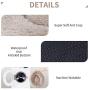 Loves cabin 24in Cat Beds for Indoor Cats - Cat Bed with Machine Washable, Waterproof Bottom - Taupe Fluffy Dog and Cat Calming Cushion Bed for Joint-Relief and Sleep Improvement