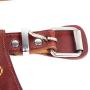 PESHOUCO Leather Dog Harness No Pull Design Genuine Leather Durable Strong Pet Harness with Adjustable Straps Easy Control Pet Vest