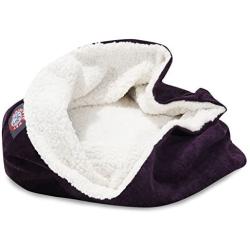 17 inch Villa Aubergine Burrow Cat Bed
