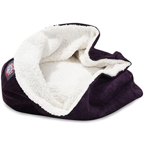 17 inch Villa Aubergine Burrow Cat Bed