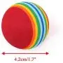 Chiwava 45 Pack 1.7 Foam Cat Toys Ball Rainbow Color Balls Kitten Activity Chase Quiet Play Mix Color