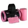 Five Star Pet Barrel Style Dispenser with 2 Rolls Made in USA Easy Open Poop Bags Dog Waste Bags (Pink Paw)