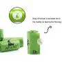 PET N PET Poop Bags 720 Green Earth-Friendly Dog Poop Bags Refill Rolls With 1 Free Biobased Poop Bag Dispenser Large Dog Waste Bags Unscented Standard and EPI Additive