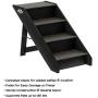 PETMAKER Folding Pet Stairs-Carpeted Foldable Durable Wood Steps-Compact Collection