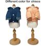Small Dogs Coat Cozy Warm Hoodie Pet Clothes Warm Puppy Jacket for Cold Weather Cute Dog Apparel Comfortable Stylish Cotton Puppy Winter Coats with Hooded for Dogs Walking Hiking Travel (M, Blue)