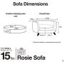 Enchanted Home Pet Rosie Sofa – Blush Pink