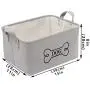 Geyecete Canvas Fabric Dog Toy Basket - Laundry Basket Storage Bin for Dog Toys, Dog Blanket, Dog Clothes Storage Geyecete Canvas Fabric Dog Toy Basket - Laundry Basket Storage Bin for Dog Toys, Dog Blanket, Dog Clothes Storage