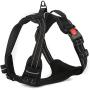 No Pull Dog Harness, No Choke Front Lead Reflective Dog Harness, Adjustable Pet Vest Harnesses, Soft Padded Pet Vest with Easy Control Handle for Small to Large Dogs