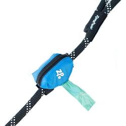 ZippyPaws - Adventure Leash Bag, Dog Poop Bag Holder Leash Attachment - Glacier Blue