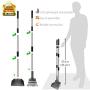 Dog Pooper Scooper, Adjustable Long Handle Rake & Scooper Set, Strong and Sturdy, Rust-Proof Metal Poop Scooper Perfect for Lawns & Gravel, Great for Small to Large Dogs