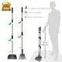 Dog Pooper Scooper, Adjustable Long Handle Rake & Scooper Set, Strong and Sturdy, Rust-Proof Metal Poop Scooper Perfect for Lawns & Gravel, Great for Small to Large Dogs