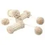 ocijf179 Cat Toy Pet Cat Kitten Sisal Post Pompom Sound Scratcher Interactive Play Scratching Toy - Linen Color ocijf179 Cat Toy Pet Cat Kitten Sisal Post Pompom Sound Scratcher Interactive Play Scratching Toy - Linen Color